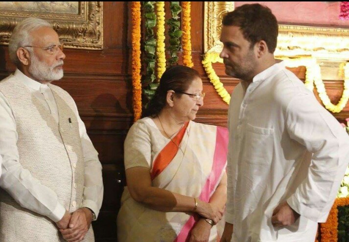 संसदेचा सेंट्रल हॉल… मोदी-राहुल समोरासमोर आणि ती भेदक नजर!