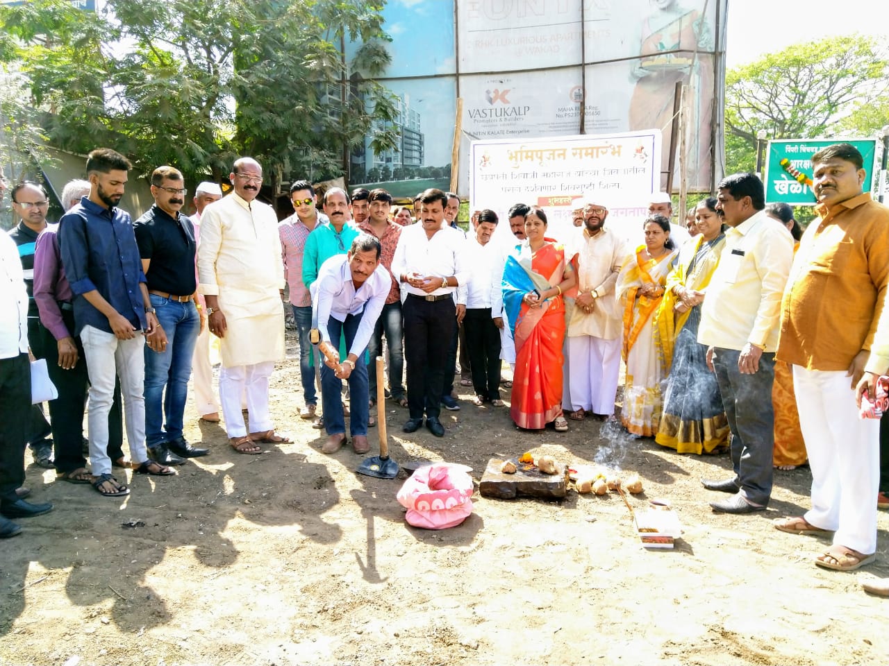 पिंपळे सौदागरमध्ये साकारणार 'शिवसृष्टी', आमदार जगताप यांच्या हस्ते भूमिपूजन