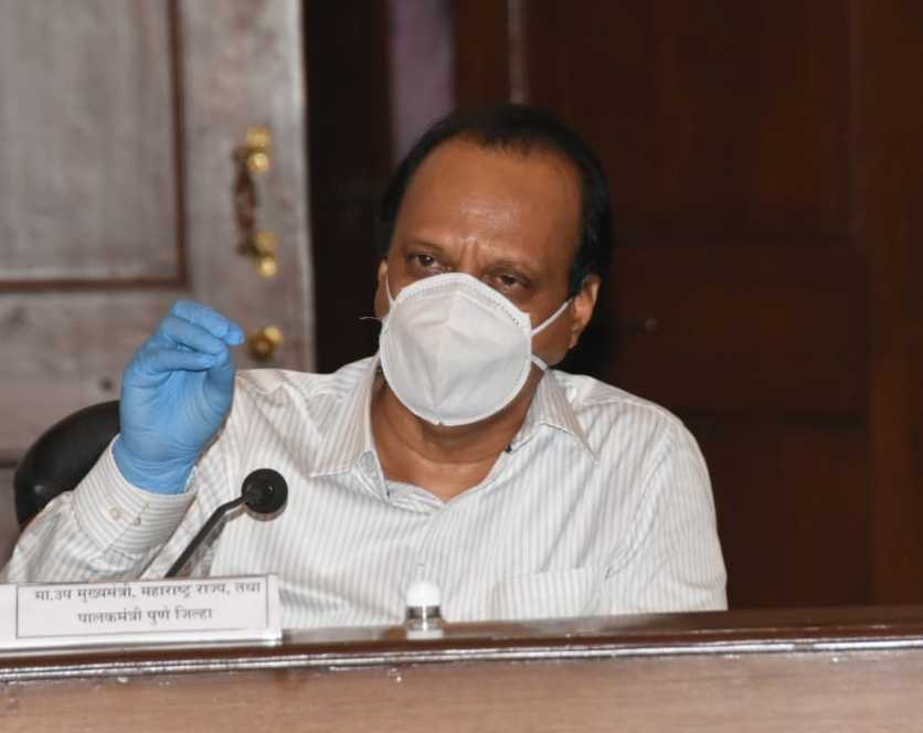 पुणे व पिंपरी चिंचवडमध्ये  'लॉकडाऊन'ची ८ दिवस कडक अंमलबजावणी करा - उपमुख्यमंत्री अजित पवार