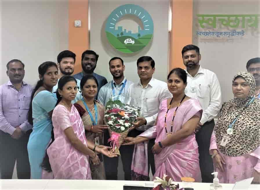 आंतरराष्ट्रीय पुरस्कार प्राप्त महापालिकेच्या बोपखेल शाळेतील शिक्षकांचा आयुक्तांकडून सत्कार