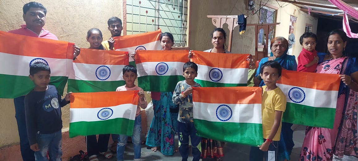 पवन मावळातील डोणे येथे एकता प्रतिष्ठाणकडून 'हर घर तिरंगा'