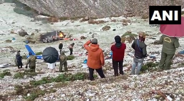 केदारनाथमध्ये हेलिकॉप्टर कोसळलं, सहा जणांचा मृत्यू