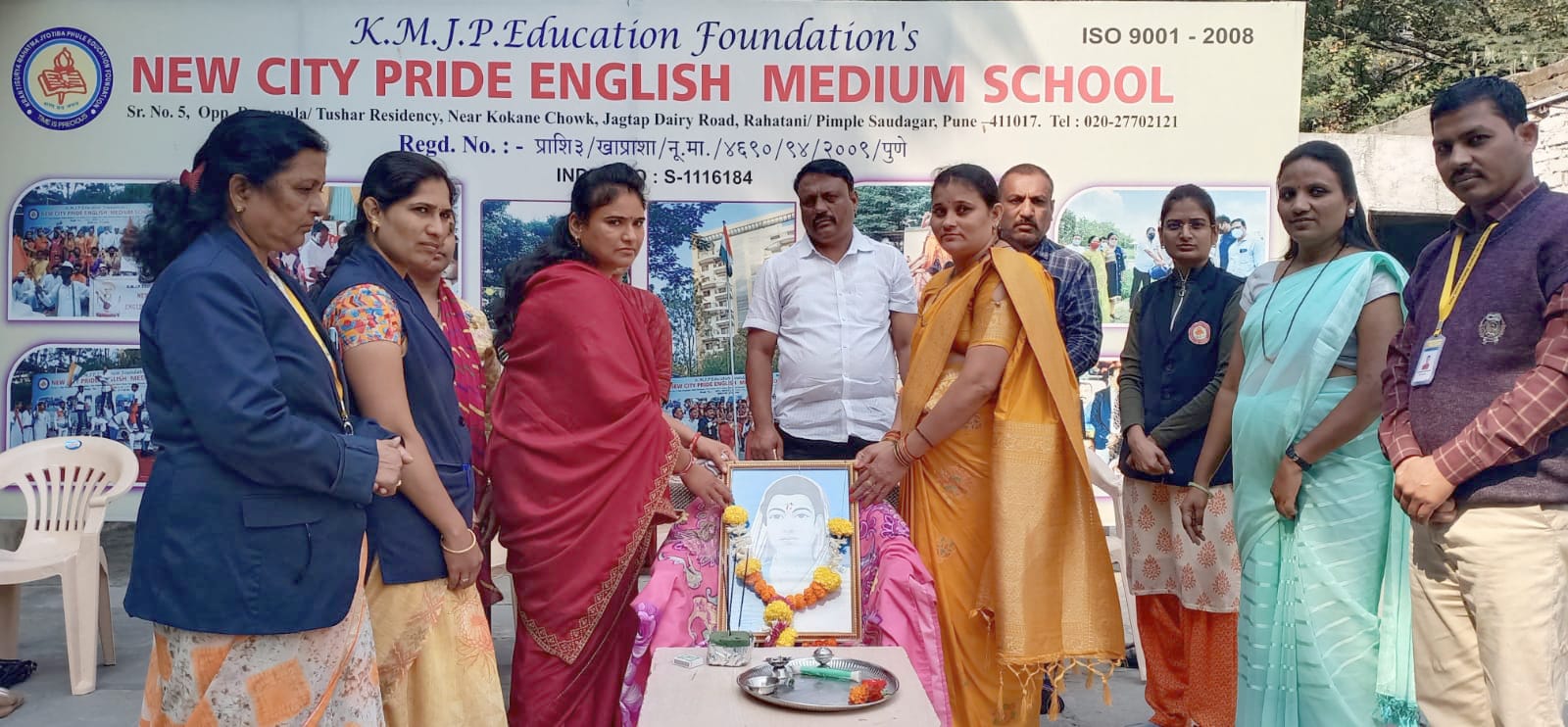 रहाटणीतील न्यू सिटी प्राईड इंग्लिश मिडियम स्कूलमध्ये सावित्रीबाई फुले जयंती उत्साहात साजरी