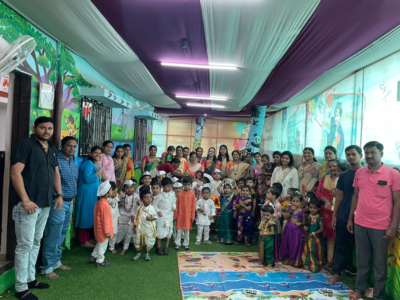 कृष्णानगर येथील केंब्रिज चाम्स इंटरनॅशनल स्कूलमध्ये चिमुकल्यांनी साजरा केला आषाढी वारी सोहळा