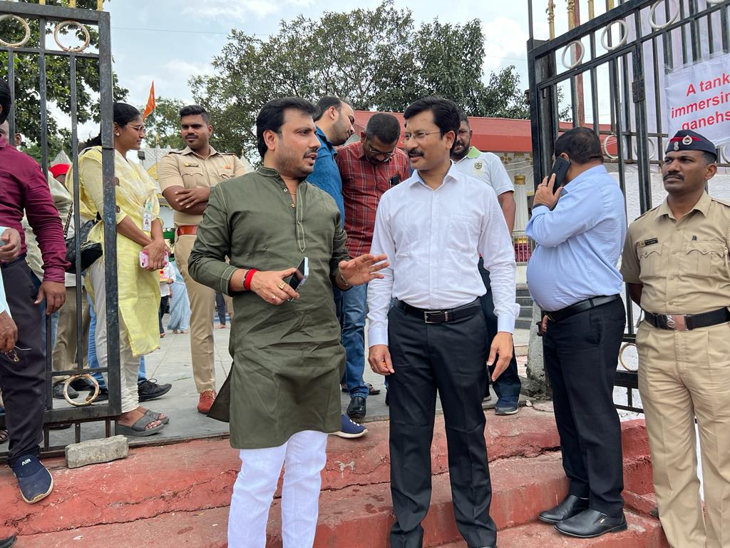 गणेश विसर्जन निर्विघ्नपणे पार पाडण्यासाठी शत्रुघ्न काटे यांचा पुढाकार