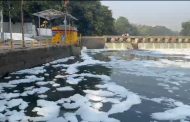 पवना नदी प्रदूषणाच्या विळख्यात, थेरगाव येथील केजुदेवी बंधाऱ्यात फेसाळलेले पाणी..!