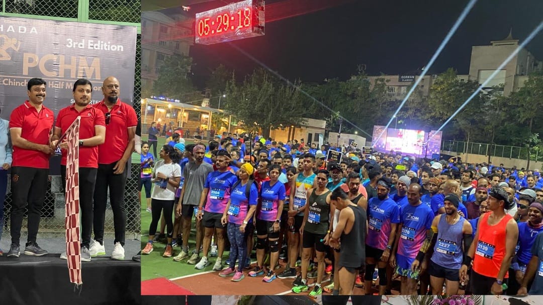 पिंपरी चिंचवड हाफ मॅरेथॉन स्पर्धेला उत्स्फूर्त प्रतिसाद