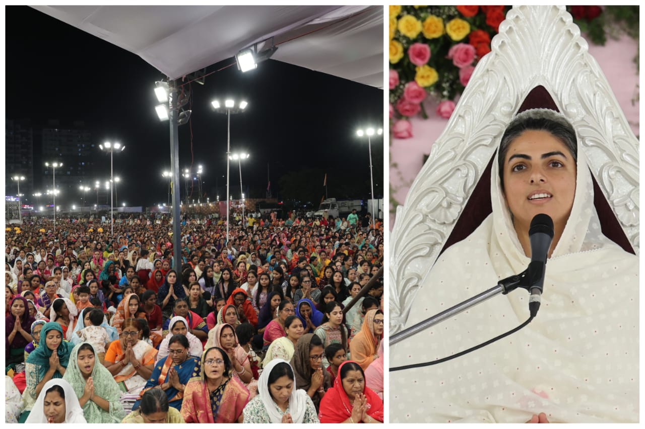 निरंकारी सदगुरूंच्या दिव्य दर्शनासाठी हजारो भाविकांची उपस्थिती