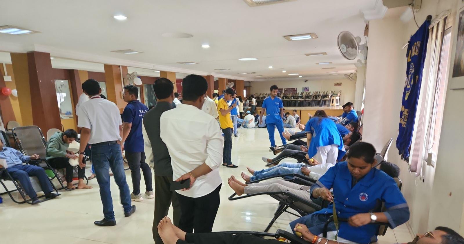 ताथवडे येथील राजर्षी शाहू अभियांत्रिकी महाविद्यालयात रक्तदान शिबिर संपन्न