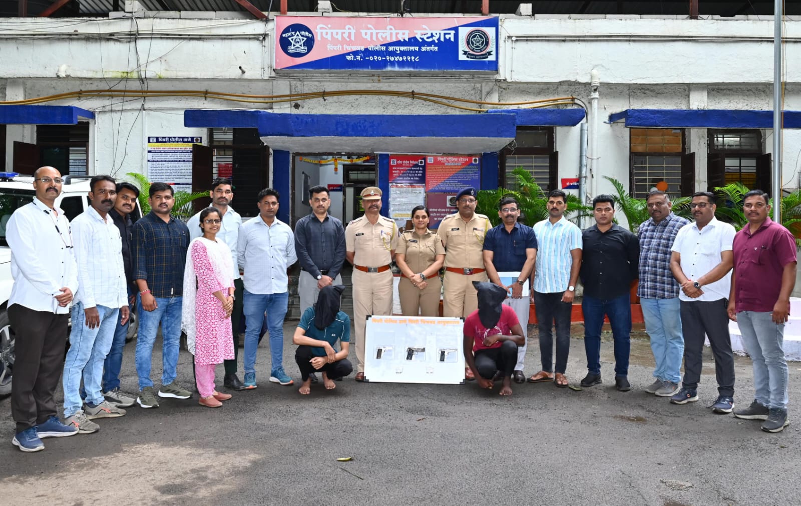 पिंपरी पोलिसांनी तीन पिस्तुल आणि चार जिवंत काडतुसे केली जप्त; तडीपार गुंड जेरबंद
