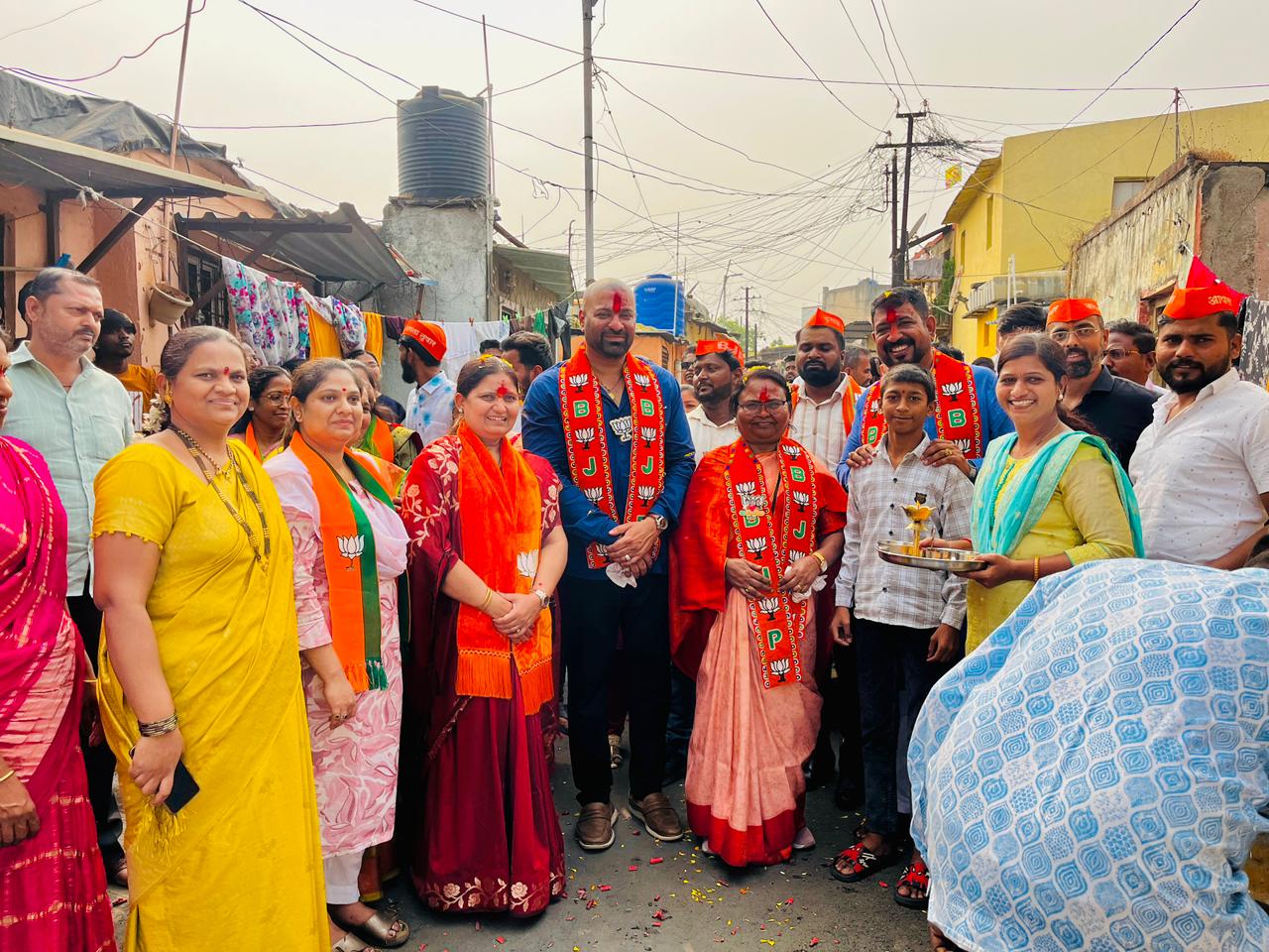 प्रभाग क्रमांक १० मध्ये भाजप उमेदवारांना नागरिकांचा उत्स्फूर्त प्रतिसाद