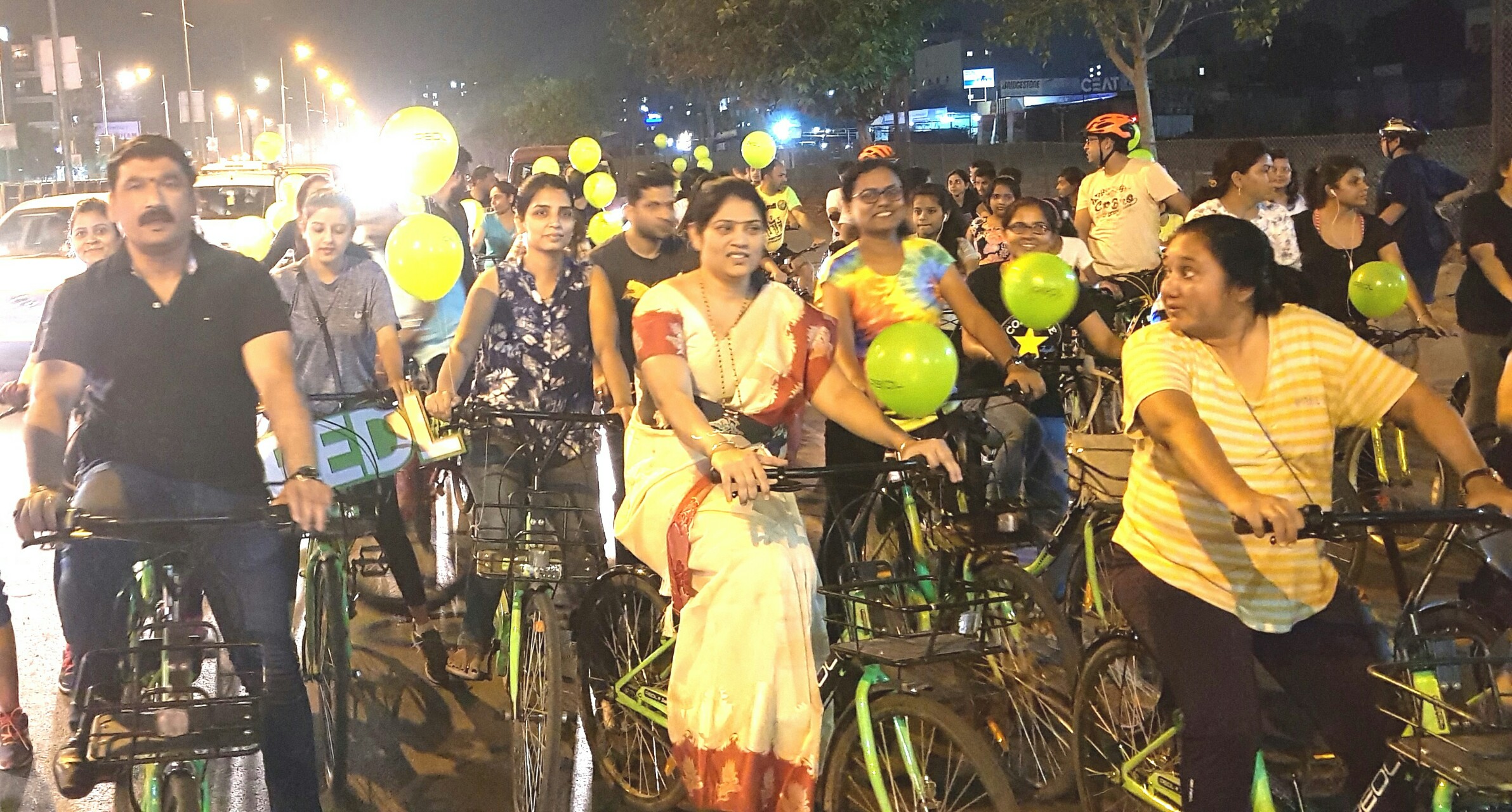 पिंपळे सौदागरमध्ये 'भयमुक्त' वातावरणासाठी 'महिला सायकल रॅली'
