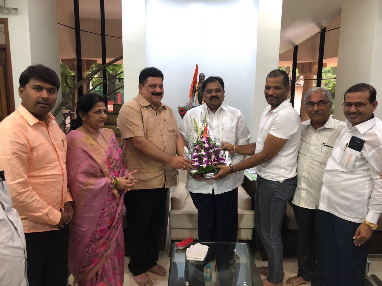 राज्यस्तरीय लेखा समितीच्या अध्यक्षपदी फेरनिवड झाल्याबद्दल अॅड. सचिन पटवर्धन यांचा सत्कार