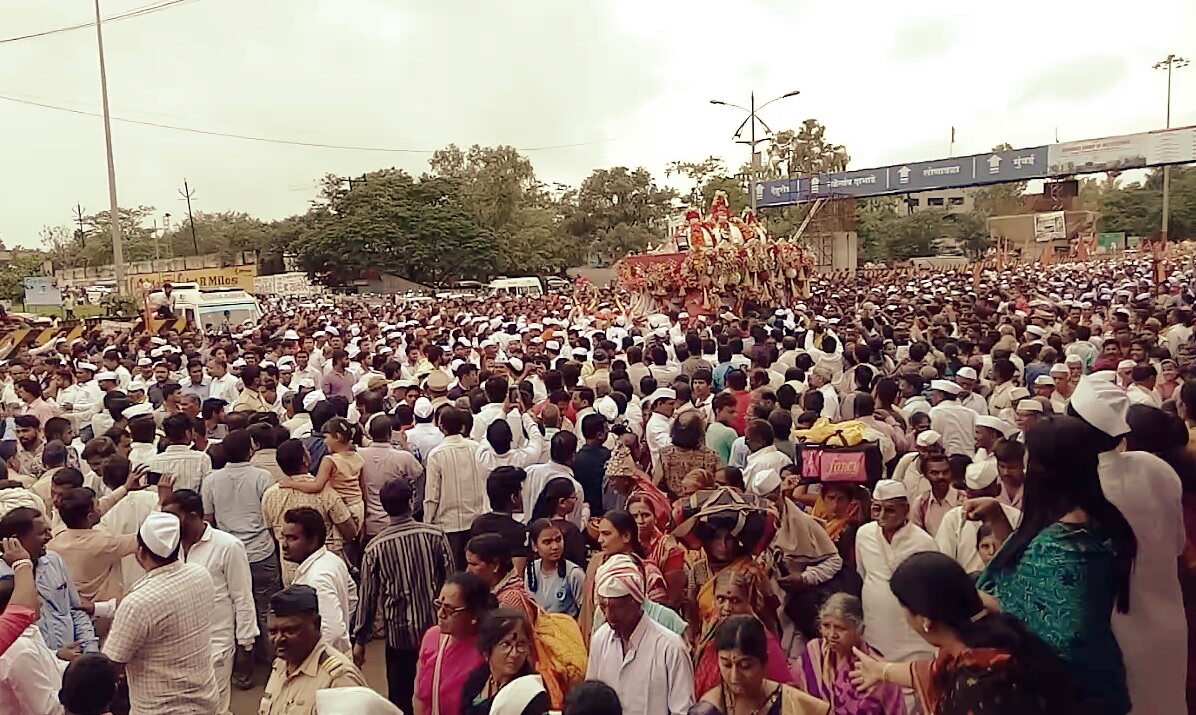 जगद्‌गुरू संत तुकाराम महाराजांच्या पालखीचे पिंपरी चिंचवडमध्ये आगमन
