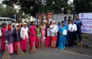 स्वच्छता सप्ताह अंतर्गत मोरवाडी परिसर केला 'चकाचक'