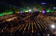 दीपोत्सवाने उजळले भक्तीशक्ती उद्यान