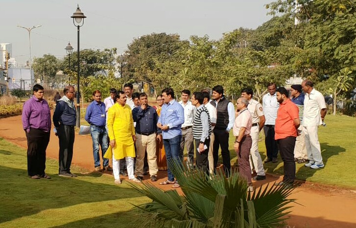 पिंपळे सौदागर-रहाटणी प्रभागातील विविध विकासकामांची महापौरांकडून पाहणी