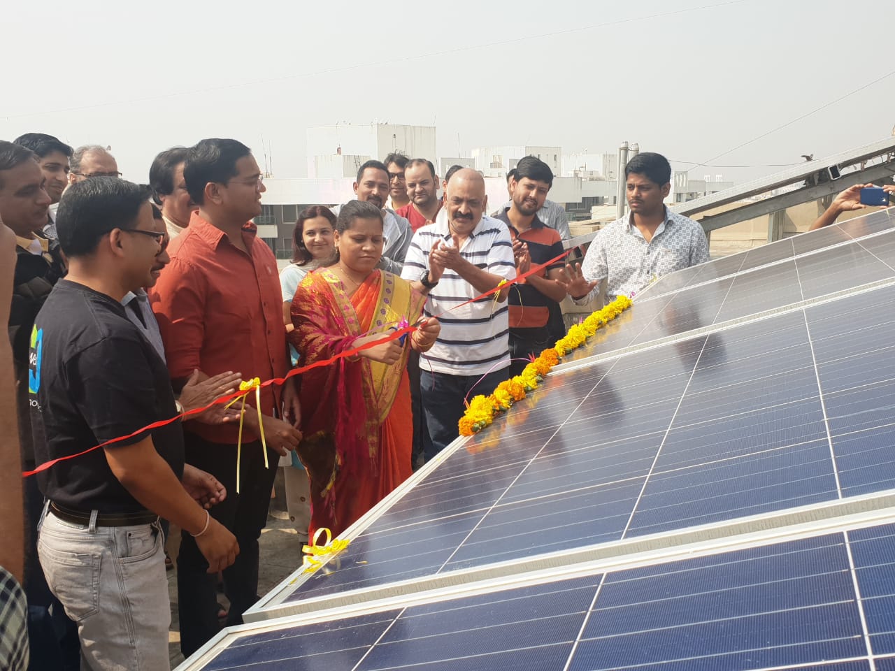 वाकड येथे सौरऊर्जा व खतनिर्मिती प्रकल्पाचे स्थायी सभापतींच्या हस्ते उद्घाटन