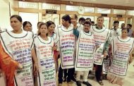 संतपीठात भ्रष्टाचार करणाऱ्या सत्ताधारी भाजपचा 'धिक्कार असो'... राष्ट्रवादीचे महापालिकेत आंदोलन