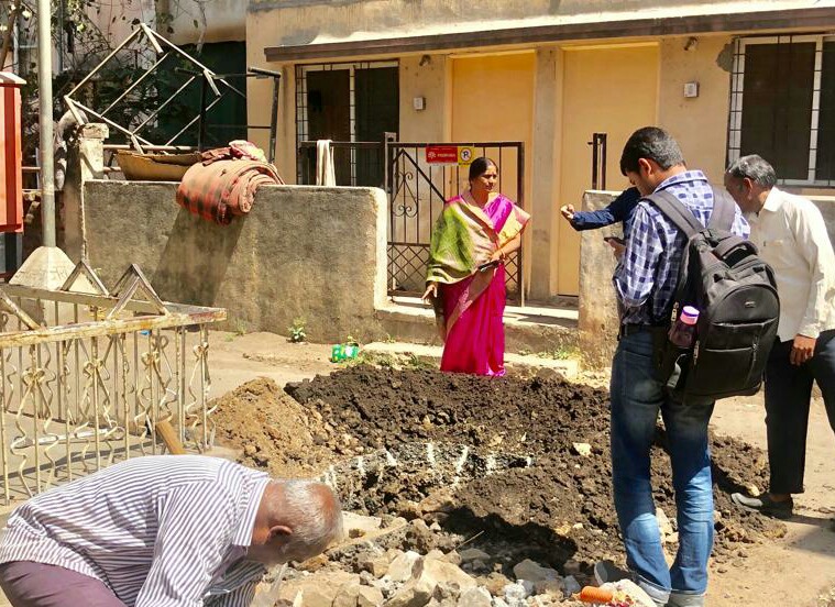 रहाटणी, रामनगरचा पाणी प्रश्न सुटला; निर्मला कुटेंच्या पाठपुराव्याने नवीन पाईपलाईन टाकण्याचे काम सुरू