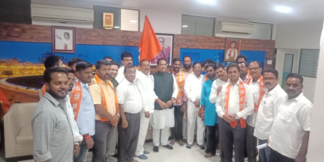रोडपाली येथील तरुणांचा शिवसेनेत जाहीर प्रवेश