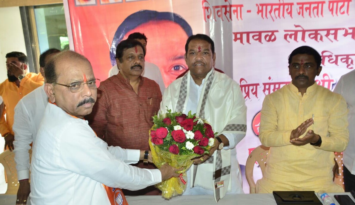 खारघरमध्ये 'भारत माता की जय'..च्या गर्जनेत महायुतीची प्रचार सभा