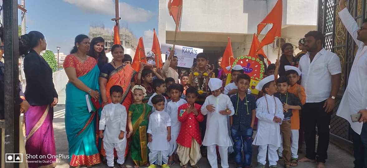 काका इंटरनॅशनल स्कूलमध्ये विद्यार्थ्यांचा दिंडी सोहळा