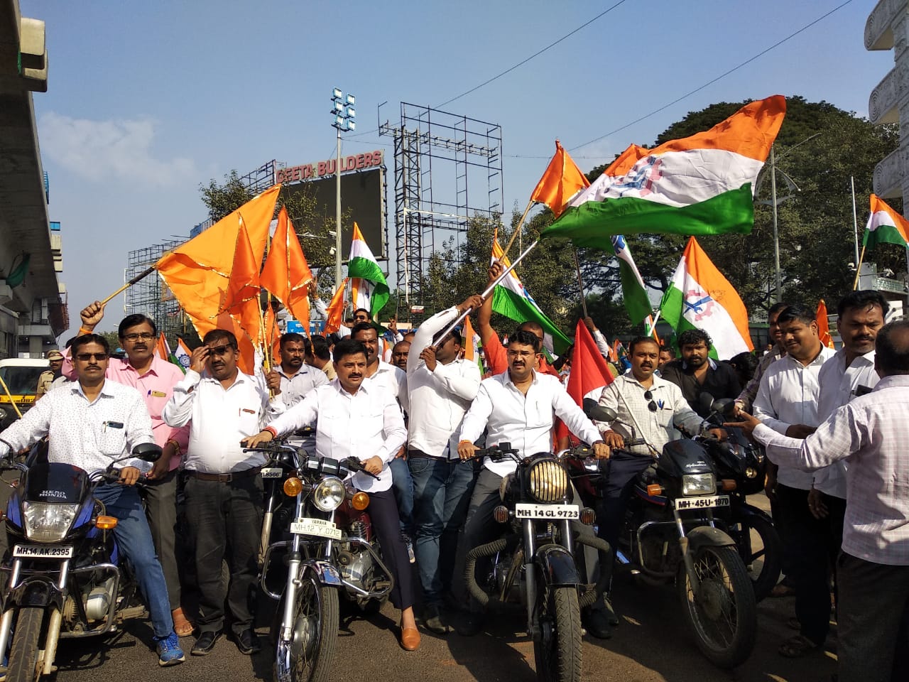 भारत बंद : उद्योगनगरीतून हजारो कामगारांची दुचाकी रॅली, विविध संघटना सहभागी