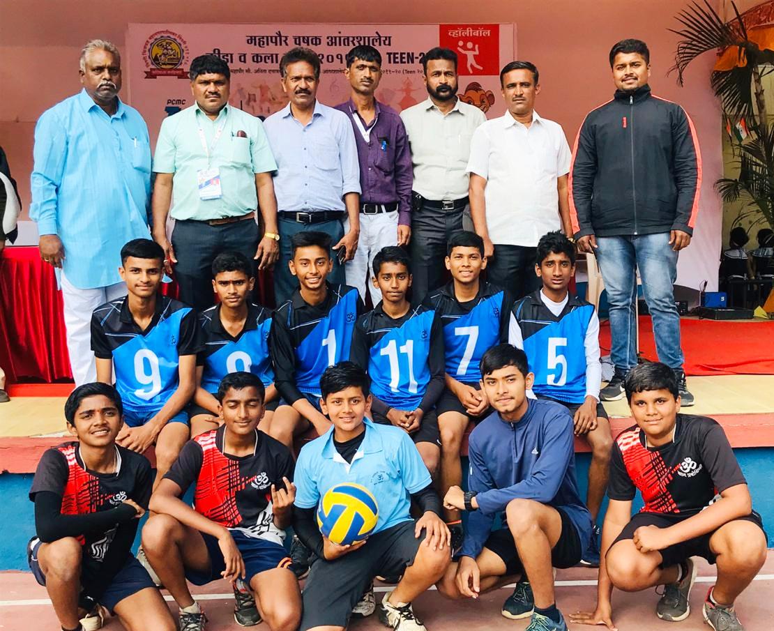 महापौर चषक व्हॉलीबॉल स्पर्धेत चऱ्होली येथील वाघेश्‍वर विद्यालय विजयी