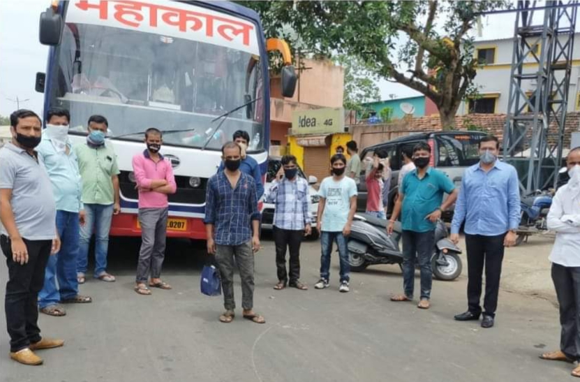 नगरसेवक पंकज भालेकर यांच्या प्रयत्नांमुळे परप्रांतीयांसह राज्यातील नागरिक रवाना..!