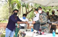 कोरोना यौद्धांना भारतीय सैन्यदलाची मानवंदना