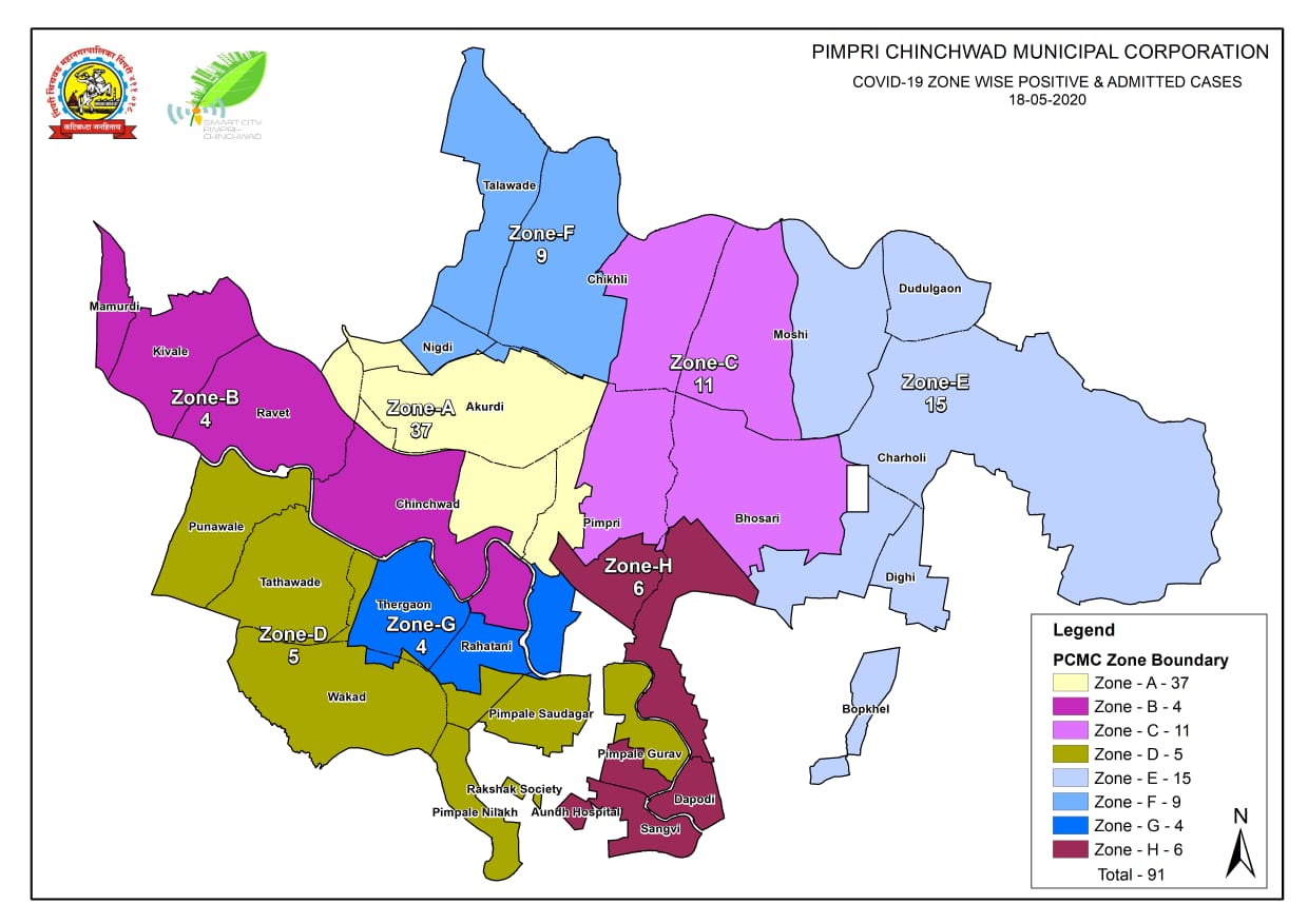 चिंताजनक.. पिंपरी चिंचवडमध्ये दिवसभरात २२ कोरोनाचे रूग्ण आढळले; आनंदनगर परिसरात १८ 'पॉझिटिव्ह'