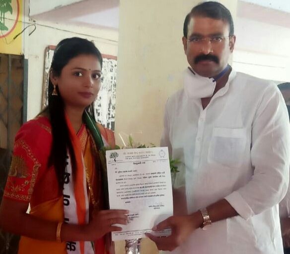 राष्ट्रवादी काँग्रेस पार्टी सेवा दल सेलच्या मुख्य संघटिकापदी सुप्रिया शशांक साळवी (काटे) यांची निवड