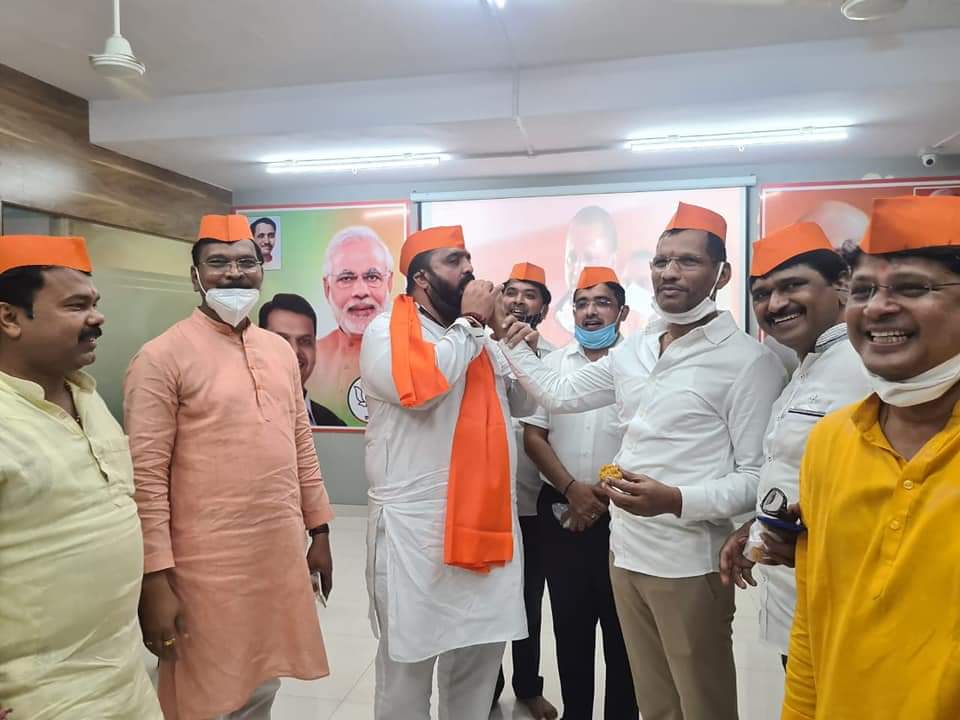 श्रीराम मंदिर भूमिपूजन सोहळ्यानिमित्त पिंपरी चिंचवड भाजपकडून आनंदोत्सव साजरा..!