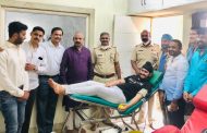पोलीस फ्रेंड्स वेलफेअर असोसिएशन आणि बिर्ला हॉस्पिटल यांच्या संयुक्त विद्यमाने रक्तदान आणि आरोग्य तपासणी शिबीर संपन्न