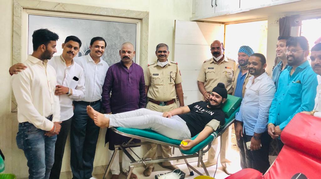 पोलीस फ्रेंड्स वेलफेअर असोसिएशन आणि बिर्ला हॉस्पिटल यांच्या संयुक्त विद्यमाने रक्तदान आणि आरोग्य तपासणी शिबीर संपन्न
