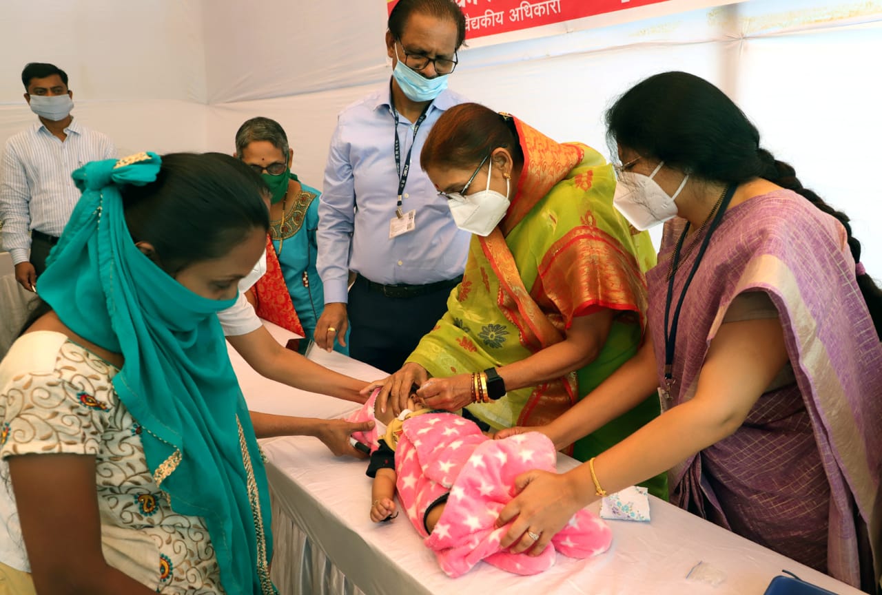 राष्ट्रीय पल्स पोलिओ मोहिमेअंतर्गत आज शहरातील १ लाख ८७ हजार ९७० बालकांना लसीकरण