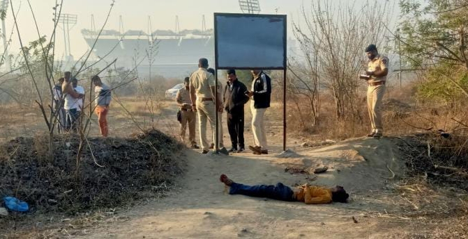 गहुंजे येथे दगडाने ठेचून तरूणाचा निर्घृणपणे खून