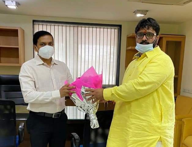 नवनियुक्त आयुक्त राजेश पाटील यांचे आमदार महेश लांडगे यांच्याकडून स्वागत