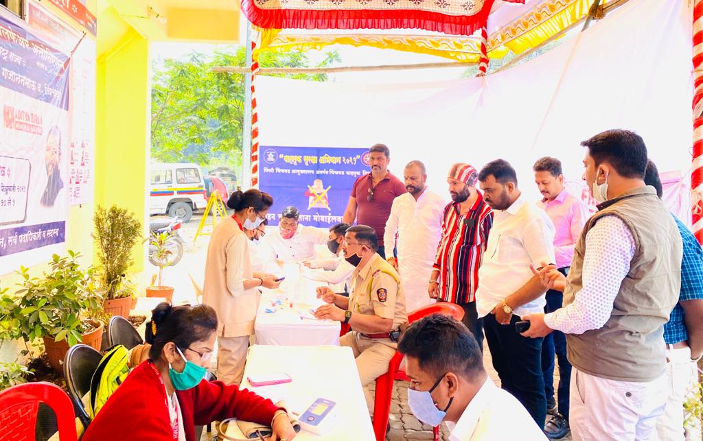 पोलीस फ्रेंड्स वेलफेअर असोसिएशन आणि बिर्ला हॅास्पिटलच्या वतीने चिंचवडमध्ये आरोग्य शिबीर संपन्न