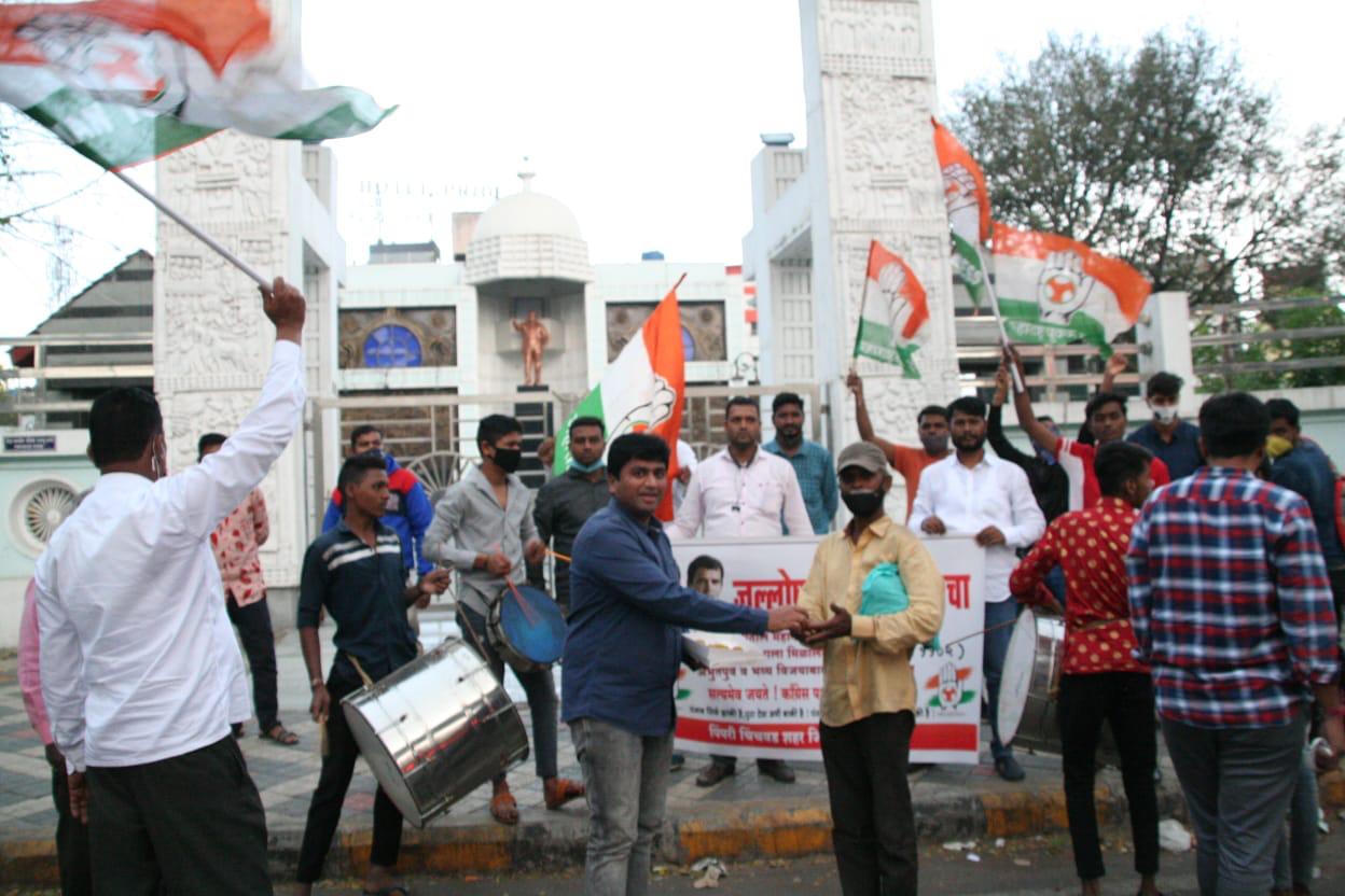 पिंपरी चिंचवड युवक काँग्रेसकडून पंजाब निकालांचा जल्लोष..!