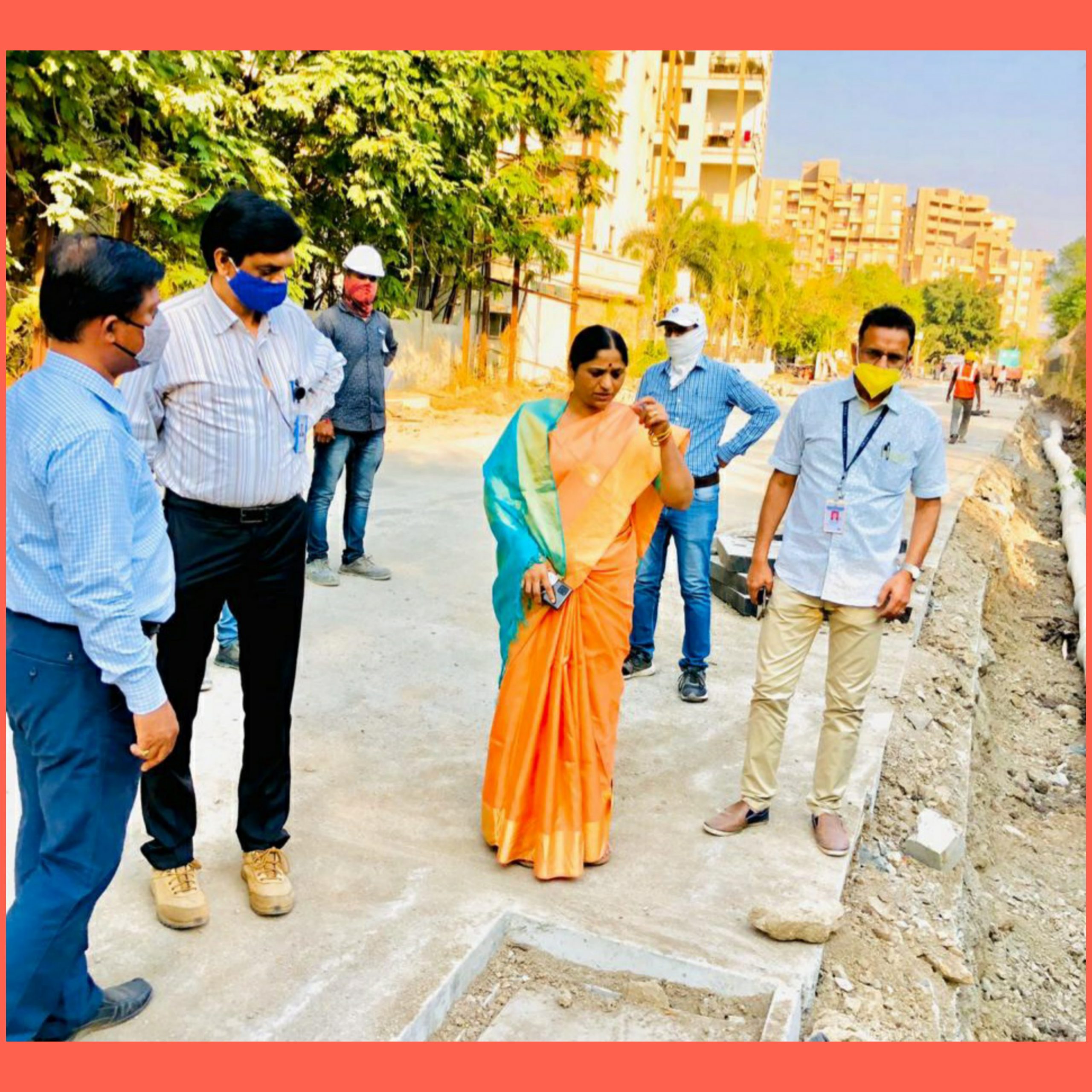 कुणाल आयकॉन रस्त्याला पर्यायी रस्ता लवकरच वाहतुकीसाठी खुला होणार; नगरसेविका निर्मला कुटे यांनी घेतला स्मार्ट सिटीच्या कामाचा आढावा..!