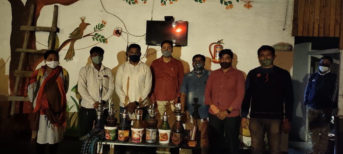 कासारवाडी येथे 'हुक्का पार्लर'वर सामाजिक सुरक्षा पथकाची कारवाई
