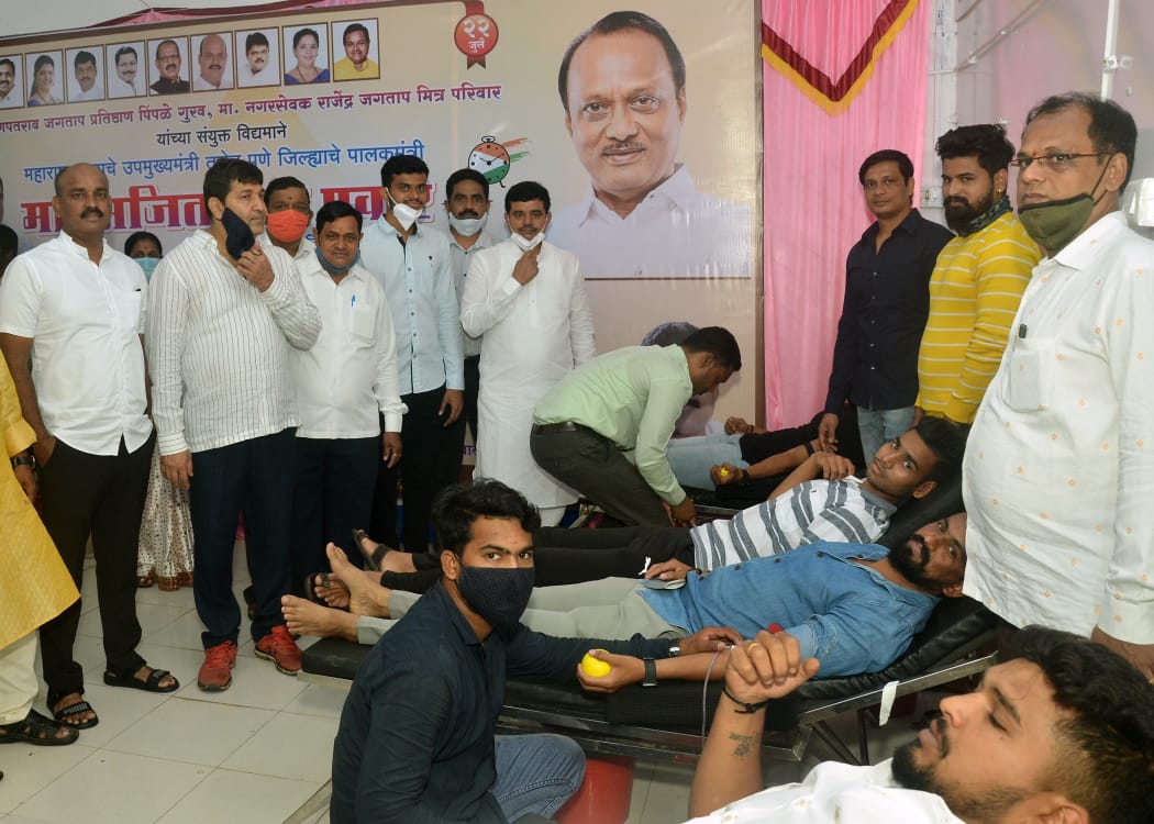 पिंपळे गुरव येथे रक्तदान शिबिरास तरुणाईचा उदंड प्रतिसाद