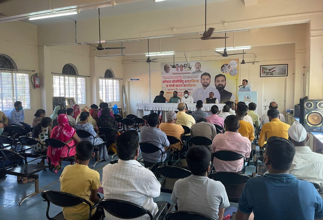 युवानेते विराजदादा लांडे यांच्या वाढदिवसानिमित्त नेत्रतपासणी शिबिर संपन्न