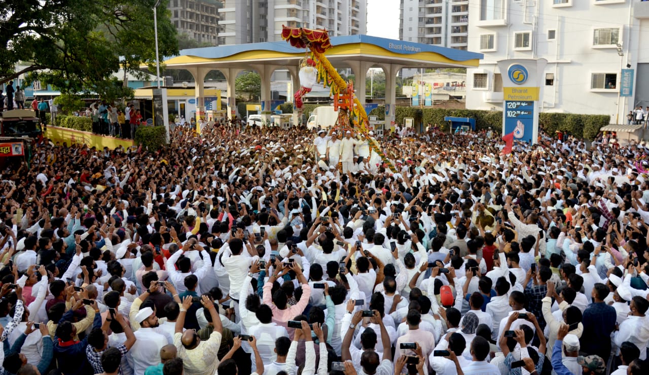 म्हातोबाच्या नावानं चांगभलं.. हिंजवडीत बगाड मिरवणूक उत्साहात