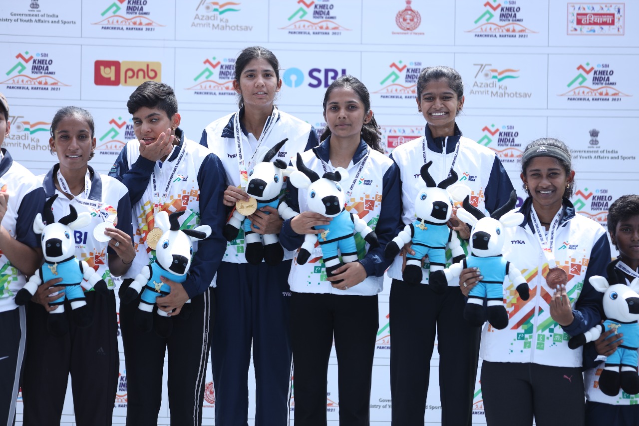 खेलो इंडिया युवा स्पर्धा : अ‍ॅॅथलेटिक्समध्ये महाराष्ट्राच्या मुलींना विजेतेपद; रिलेसह तीन सुवर्ण, एक कांस्यपदक