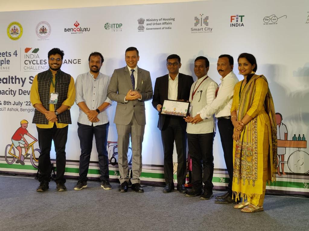 “इंडिया सायकल फॉर चेंज चॅलेंज” स्पर्धेमध्ये पिंपरी चिंचवड स्मार्ट सिटीला पुरस्कार