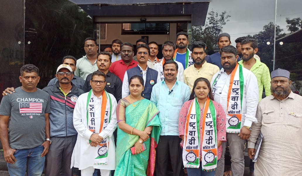 आमदार अण्णा बनसोडे यांच्या उपस्थितीत BRSP च्या पदाधिकाऱ्यांचा राष्ट्रवादी काँग्रेसमध्ये प्रवेश