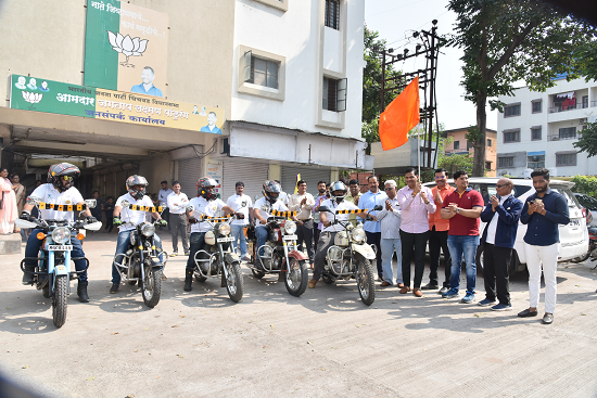 वाकडमधील ५ बाईक रायडर जवानांना मानवंदना देण्यासाठी साडेआठ हजार किलोमीटर प्रवास करणार; भाजपचे चिंचवड विधानसभा निवडणूक प्रमुख शंकर जगताप यांनी प्रवासासाठी दिल्या शुभेच्छा